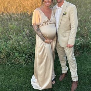 Show Me Your Mumu Rome Twist Gown - Altered for Materntiy